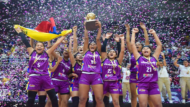 Celebran triunfo de la selección femenina en campeonato sudamericano FIBA