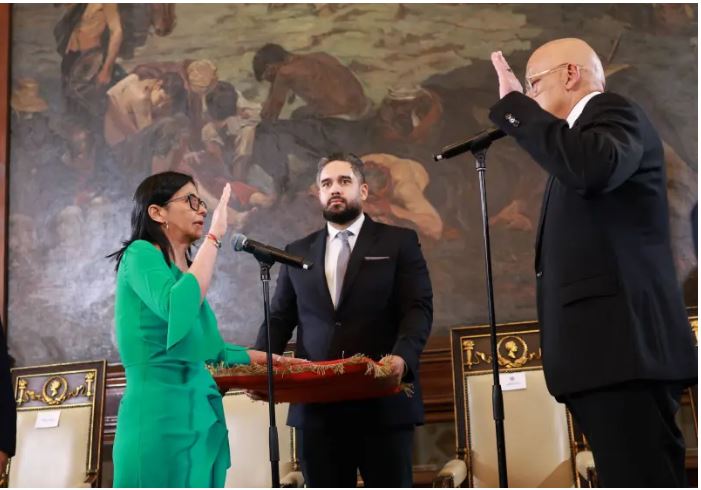 Delcy Rodríguez asume como Presidenta Encargada de la República Bolivariana de Venezuela
