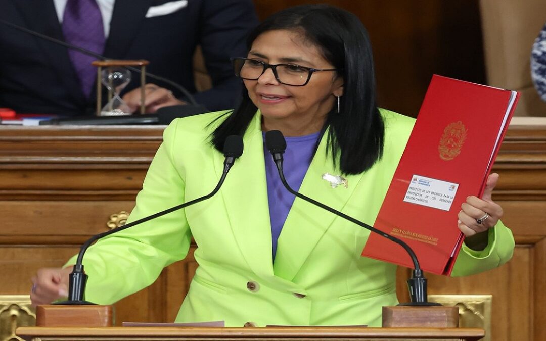 Delcy anuncia creación de dos fondos soberanos: Salario, infraestructura y servicios