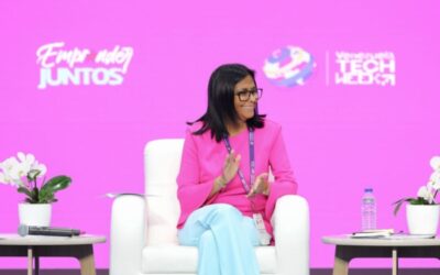 Delcy Rodríguez anuncia fondo de venture capital para emprendimientos tecnológicos y promoción en mercados extranjeros