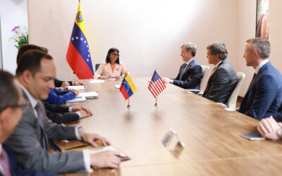 Presidenta (E) Delcy Rodríguez sostuvo reunión de balance de la agenda energética bilateral Venezuela-EEUU